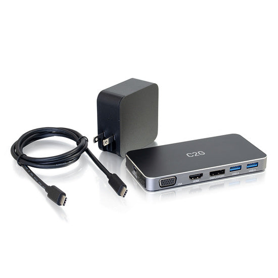 C2G USB-C® 7-in-1 Dual Display MST Docking Station