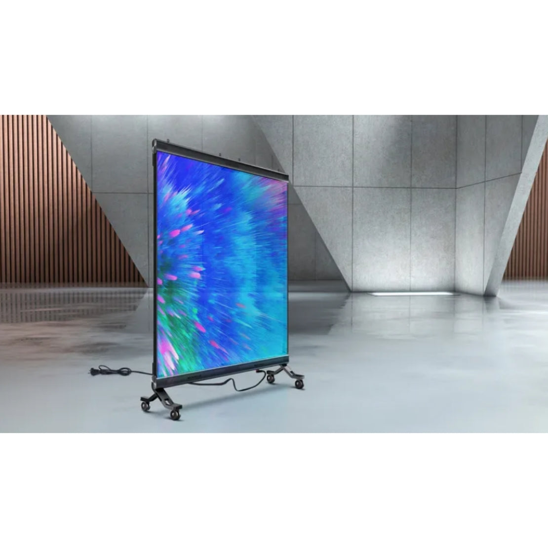Transparente LED Wand 2×2 m stehend – Holographisches Display inkl. NovaStar & Flight Case (Kopie)