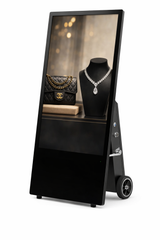 AVMS Outdoor Akku Digital A-Board 43" – 1500 cd/m², IP66, 12–35h Laufzeit, Android 11 (RK3568V, 2GB/32GB)