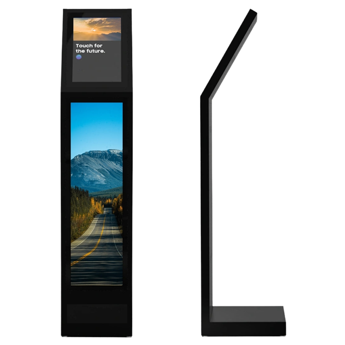 Dual-Display Stele – 15,6" PCAP Touch + 29" Stretch-Bar, Android 11, WLAN