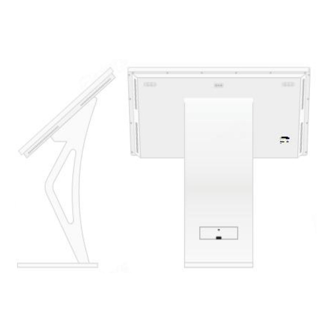 AVMS-430CKTPC-PCAP – 43" Freistehende Touch-Display-Stele mit Windows 11, Intel i5, 16 GB RAM, 24/7 Betrieb