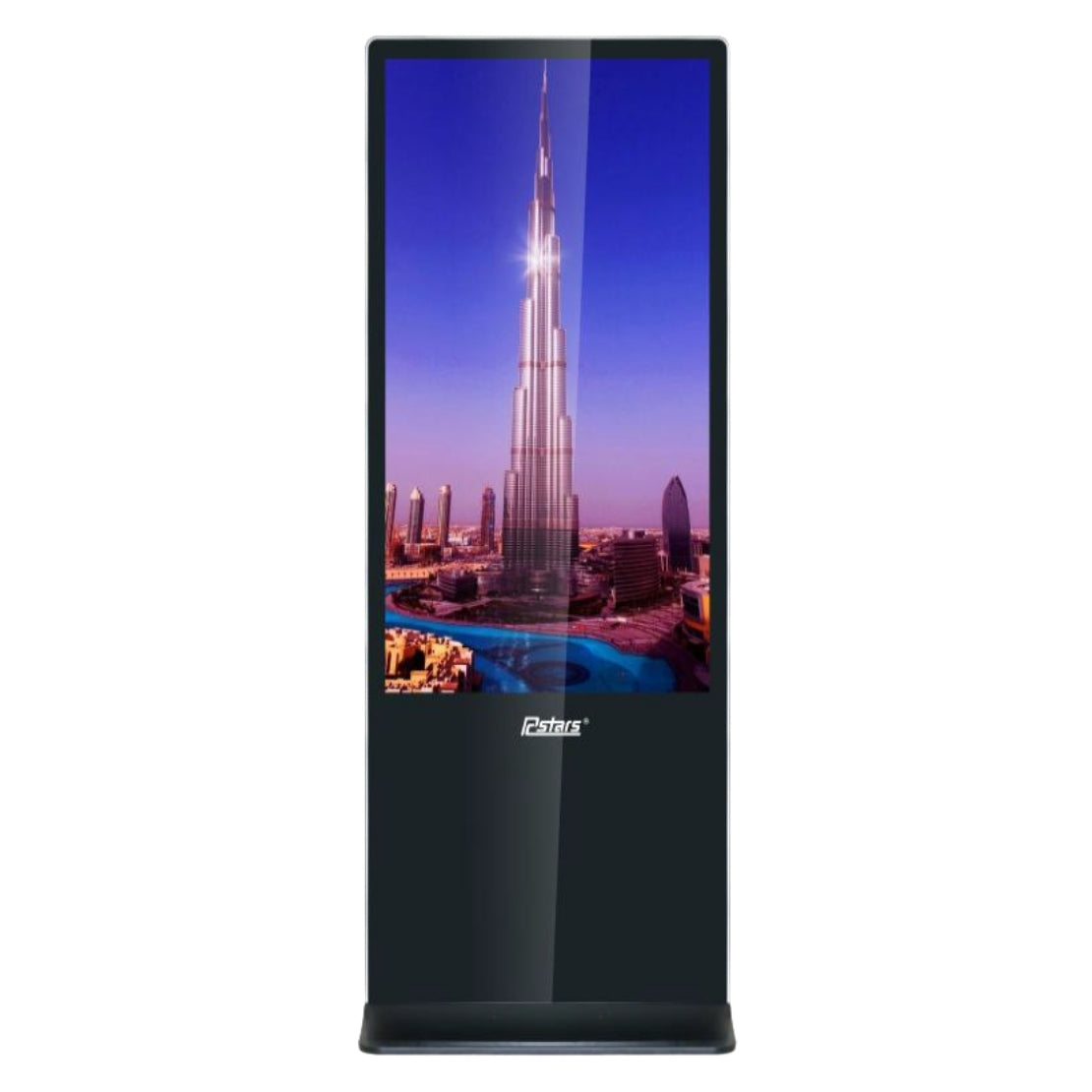 AVMS-550LB – 55" Freistehende Digital-Signage-Stele mit High-Brightness Display & Transport-Case