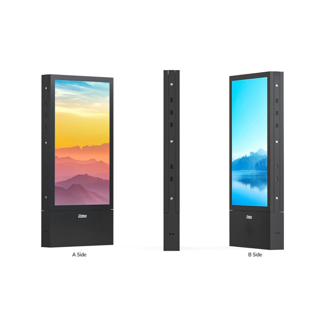 AVMS-43LAPC – 43" Freistehende Display-Stele mit Windows 11, Intel i5, 16 GB RAM, 24/7 Betrieb