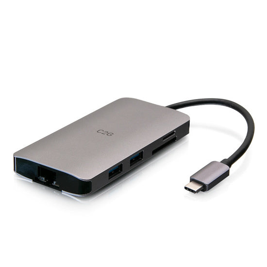 C2G USB-C 8-in-1 Mini Docking Station